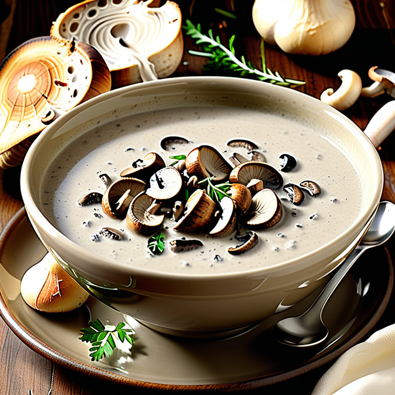 roasted cream of mushroom soup