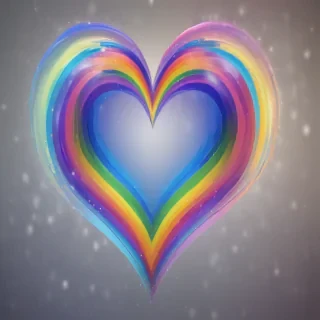 rainbow heart png