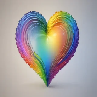 rainbow heart png