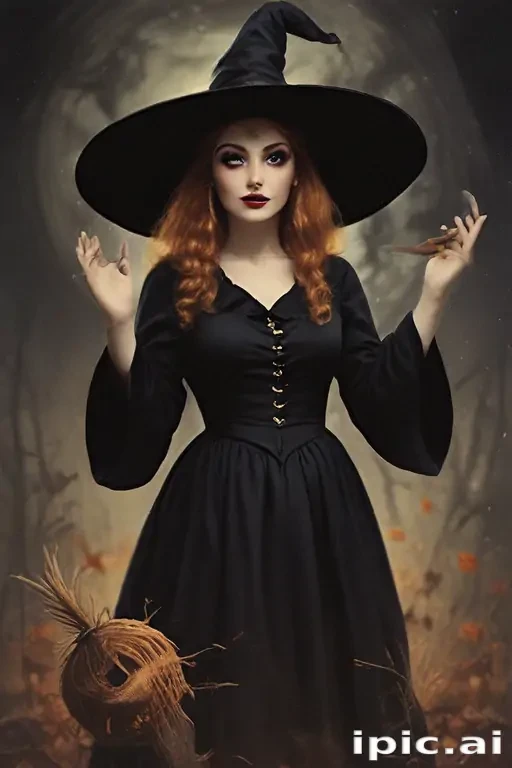 vintage witch art