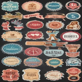 scrapbook stickers png