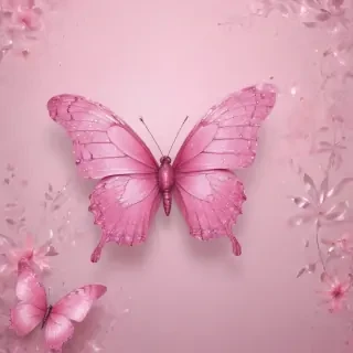 glitter pink butterfly wallpaper
