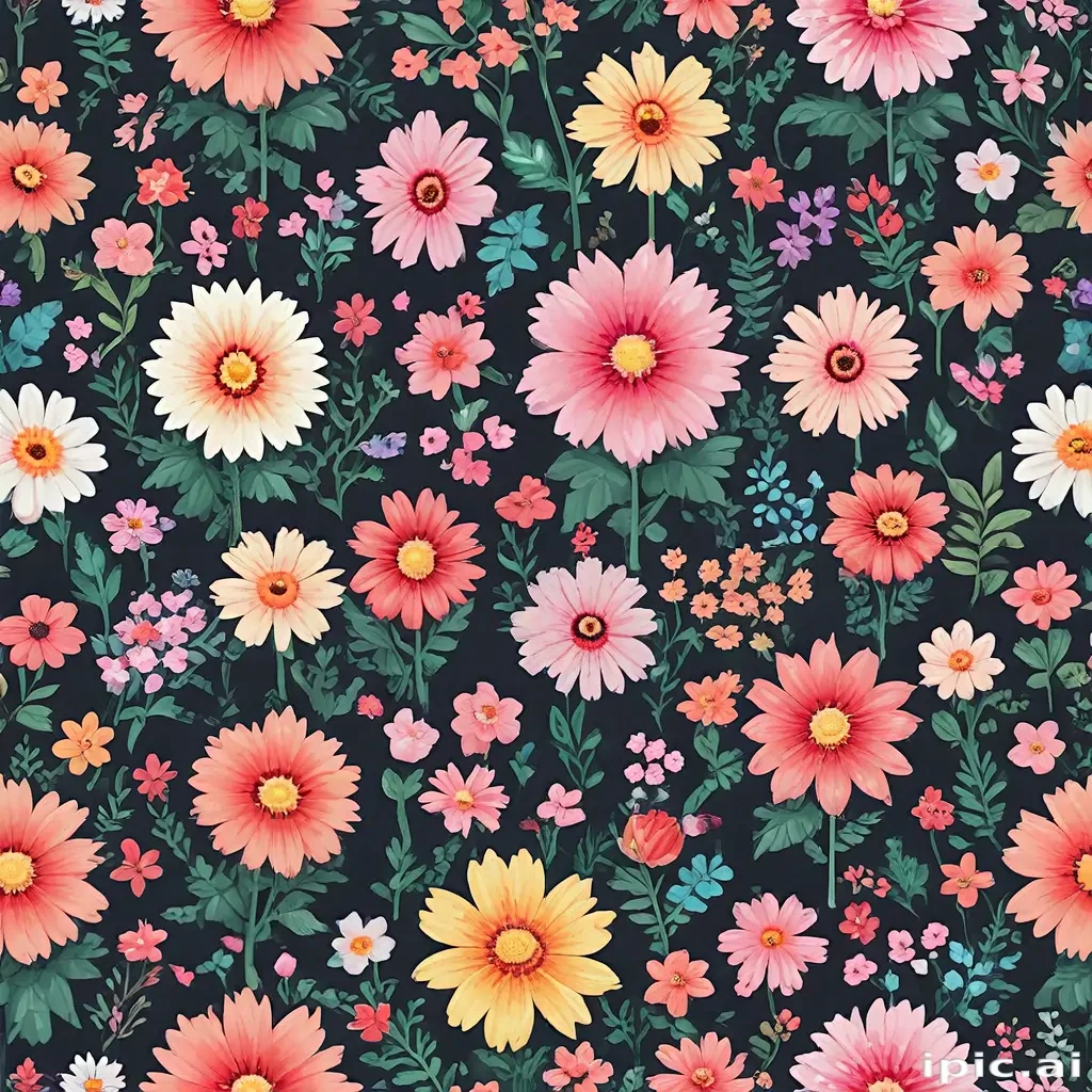 pixel flowers