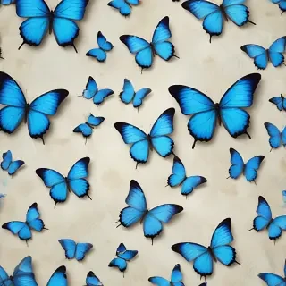 blue butterfly background