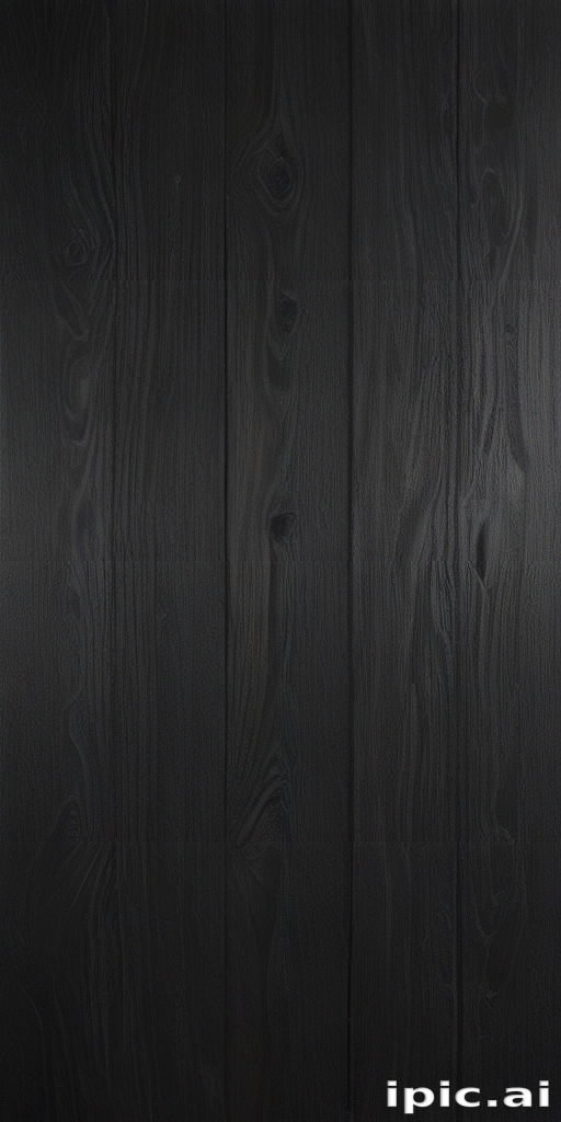 Elegant Black Wooden Planks Creating a Modern and Sleek Background