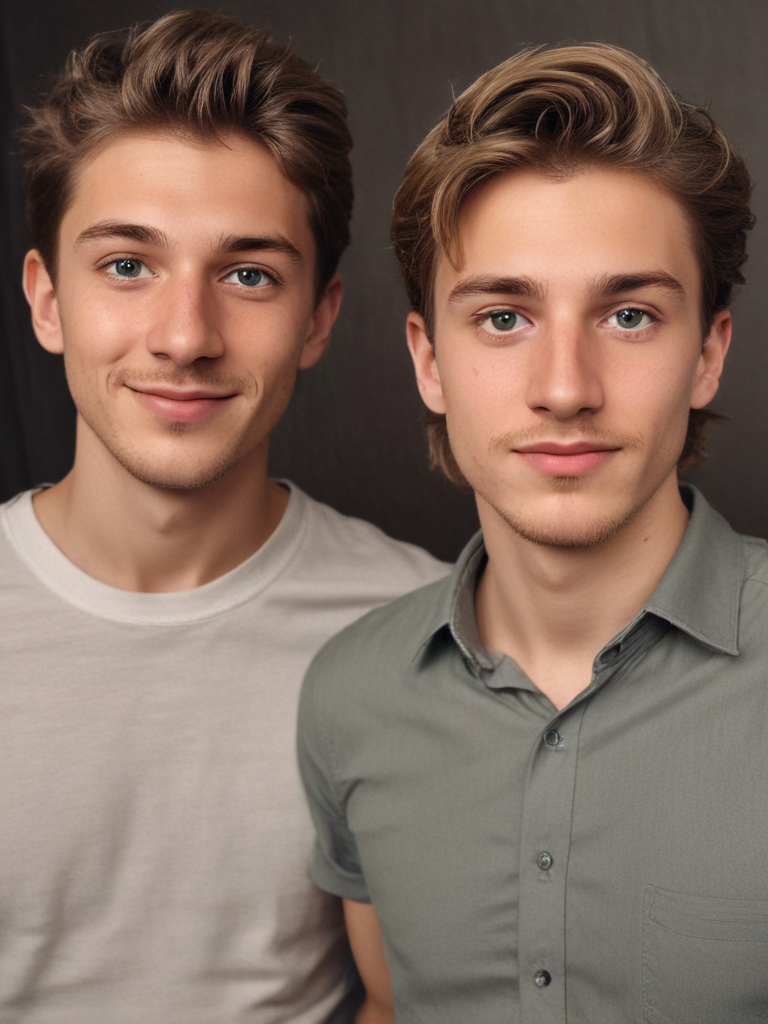 Create an image showing two guys named Bastian and Jakob