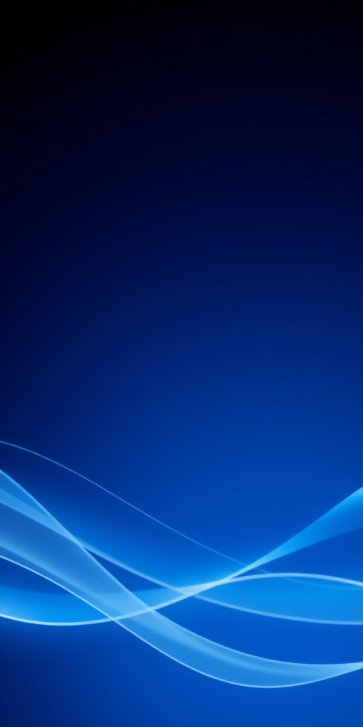 create an abstract background with flowing white lines on a deep blue gradient, using a DSLR camera, f/8 aperture, ISO 100, 50mm focal length, soft focus style, high-resolution image