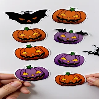 transparent halloween stickers