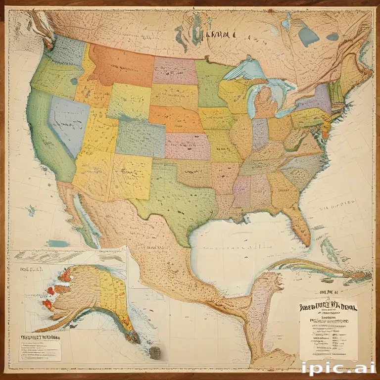 map of united states of america