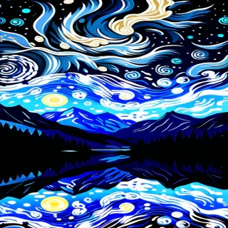 starry night png