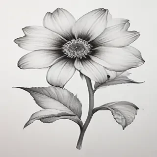 flower drawings pencil