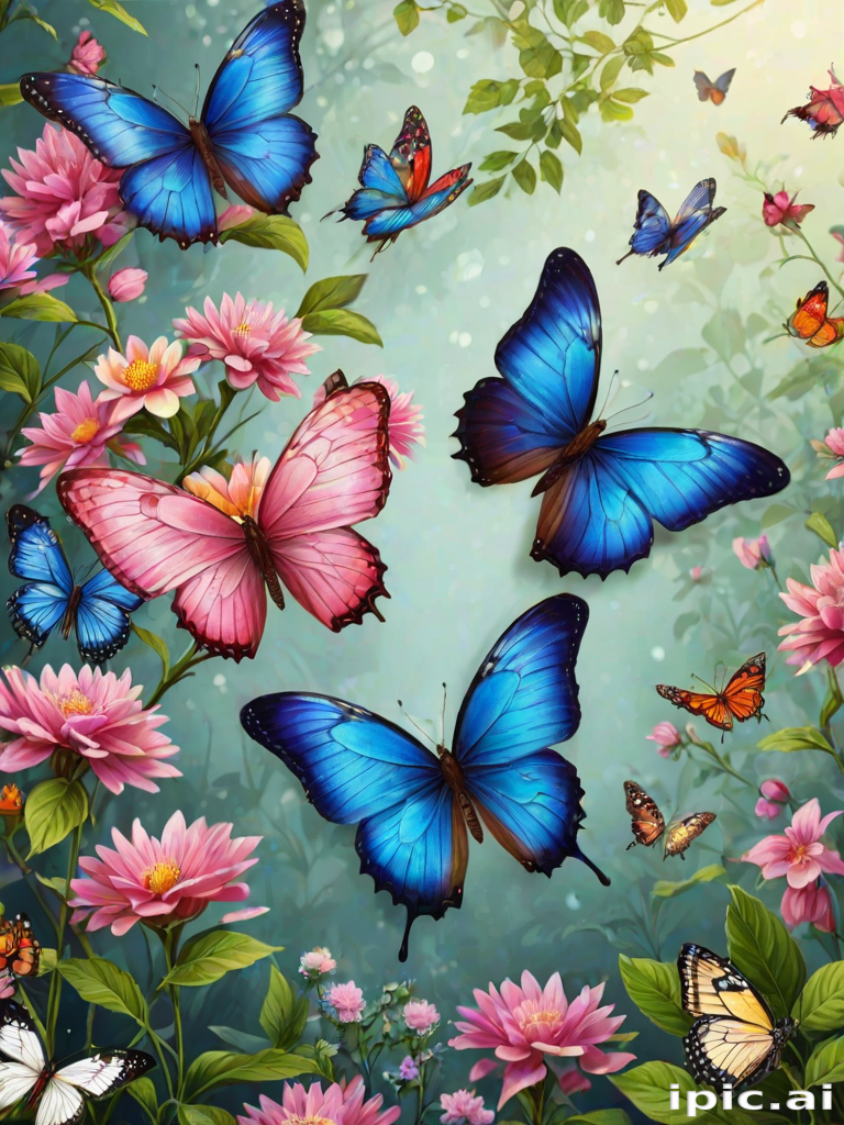 beautiful butterflies wallpaper