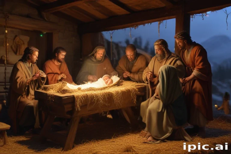 manger scene images free