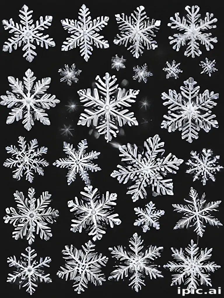 png snowflakes