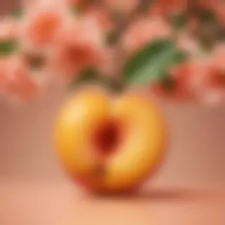 peach color background