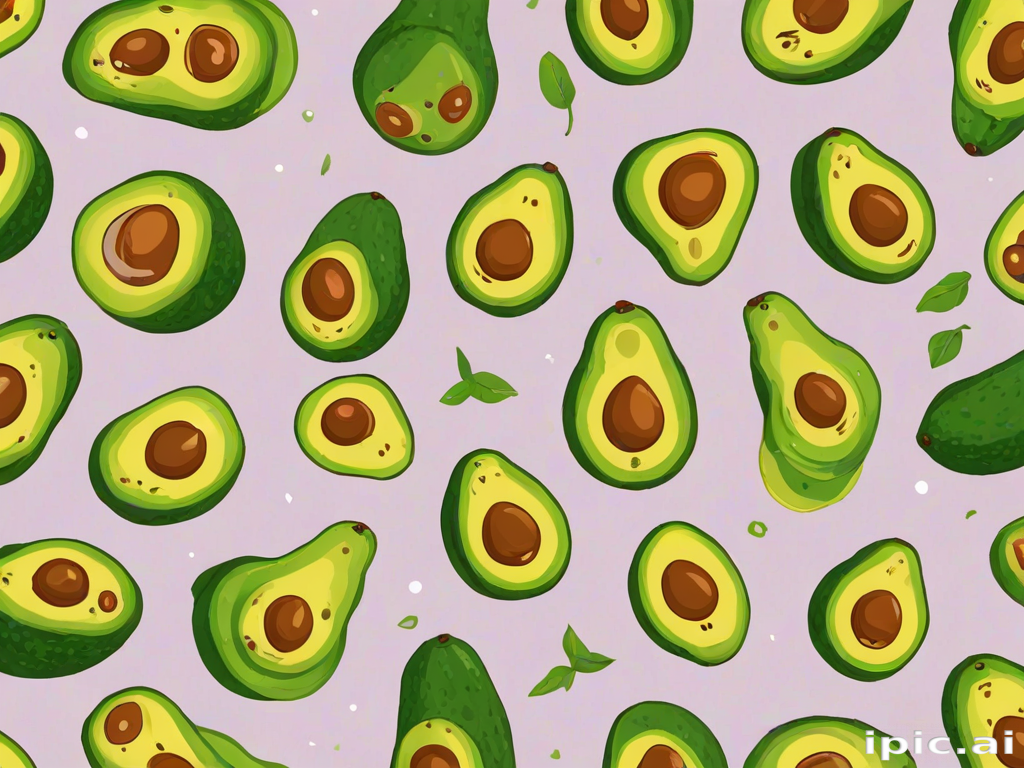cute avocado wallpaper