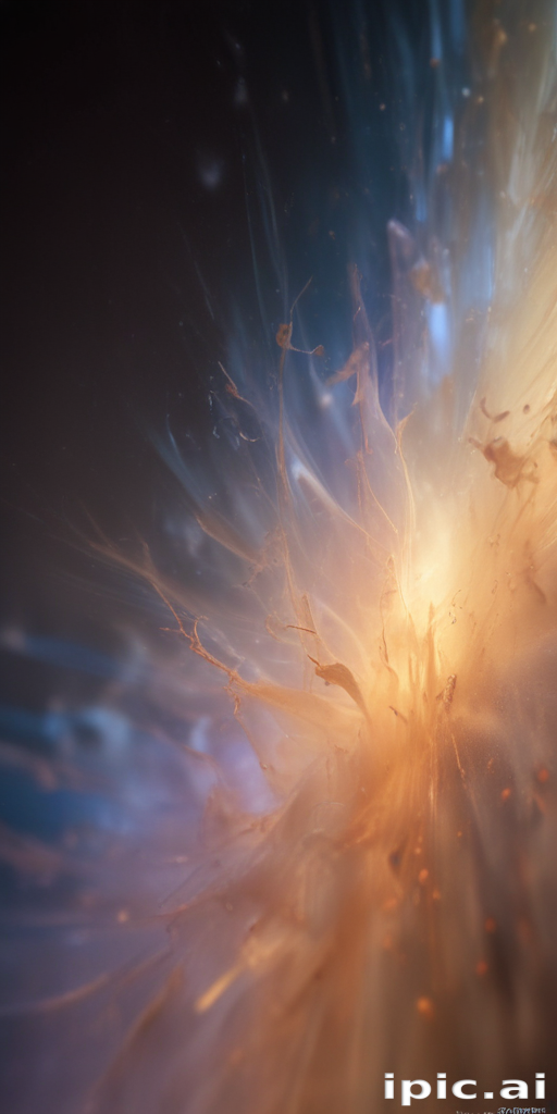 Abstract Explosion of Light and Color Creating a Stunning Visual Effect