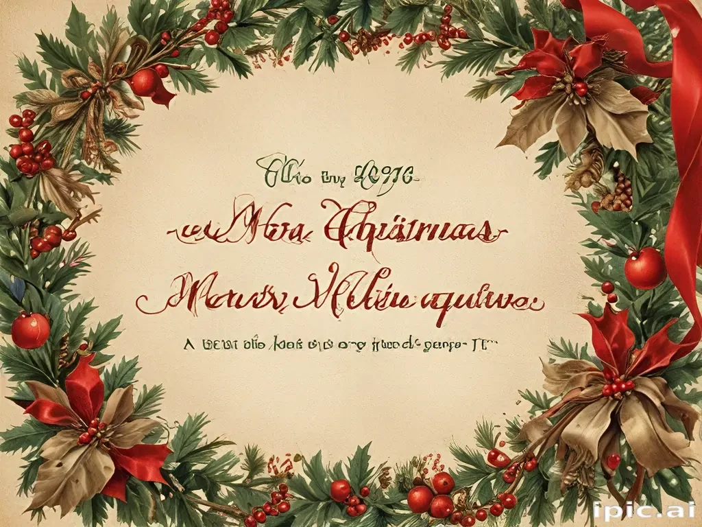 vintage merry christmas image