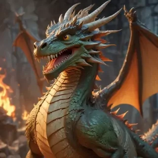 cartoon of a dragon