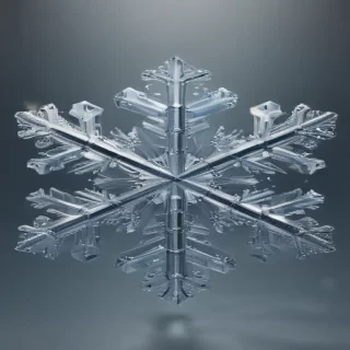 transparent snowflake