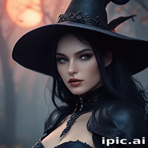 beautiful dark witch fantasy art