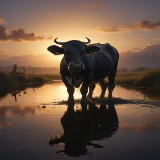 cow silhouette