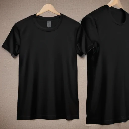 black tee shirt mockup