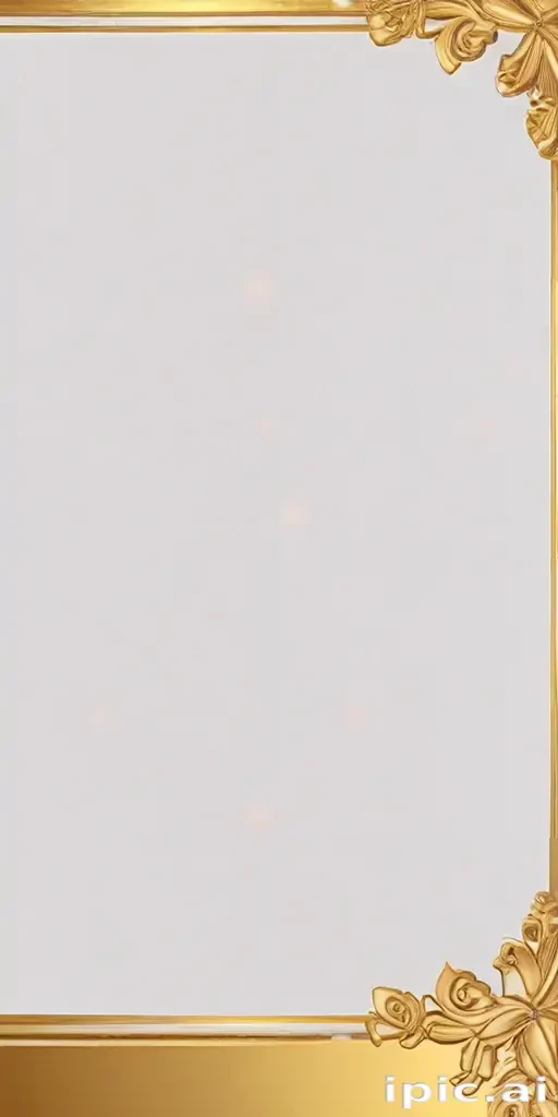transparent background gold border