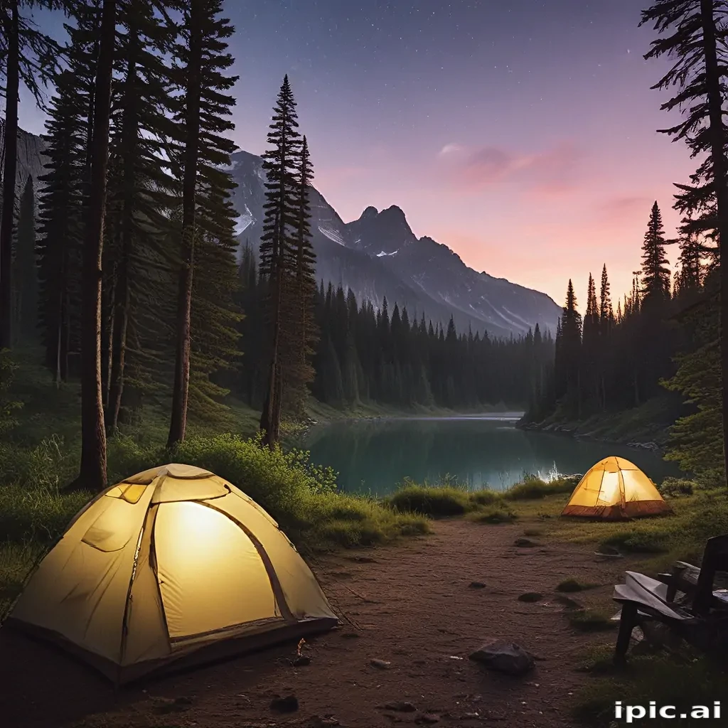 camping background pic