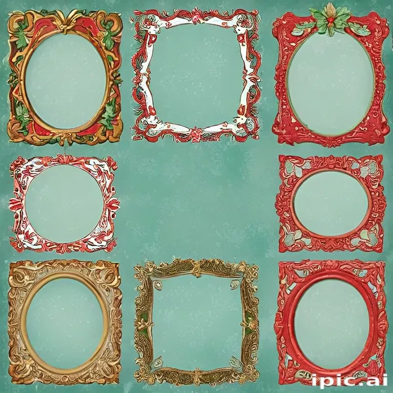 christmas clip art frames