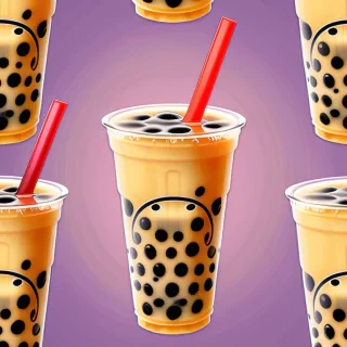 boba tea background