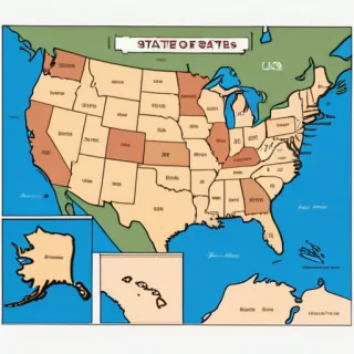 usa map of states