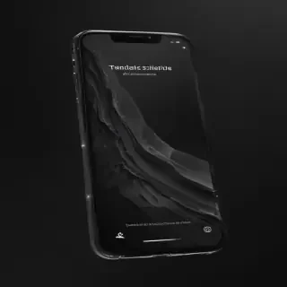 black background phone