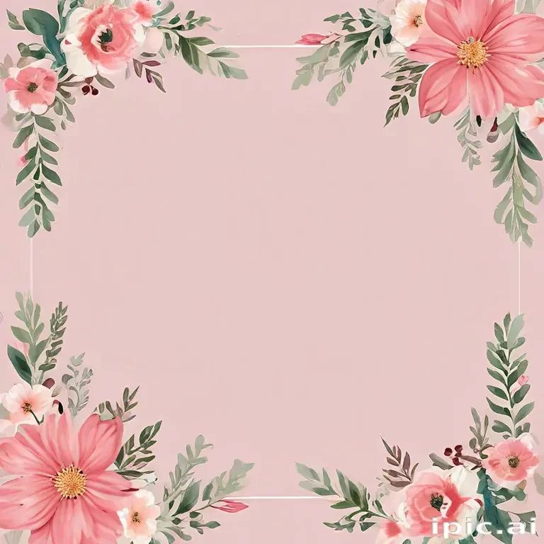 free flower border clipart