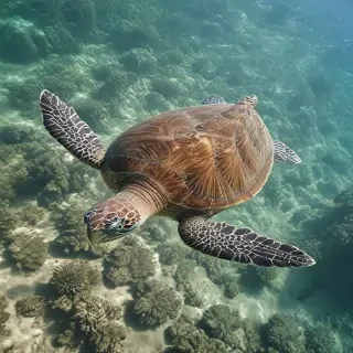 sea turtle desktop background