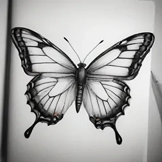 buterfly sketch