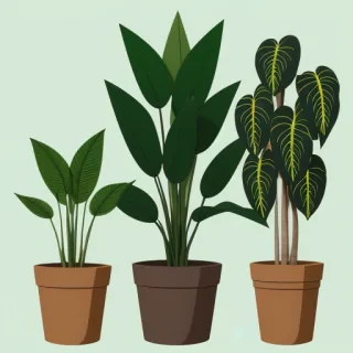 plants no background