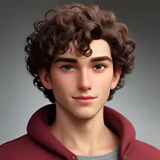 popular male cartoon characters with curly hair