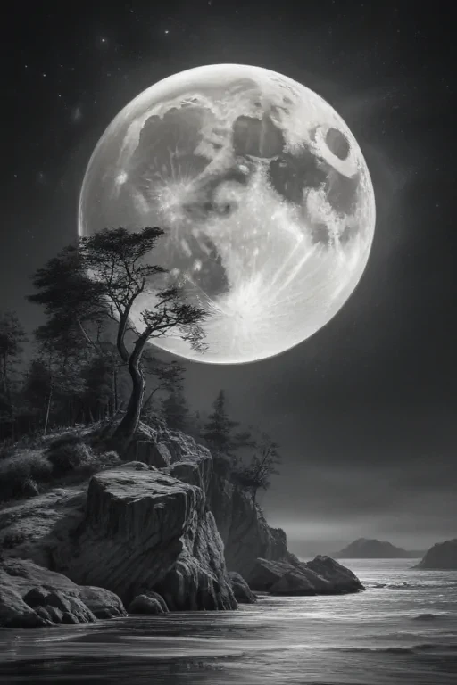 moon sketch