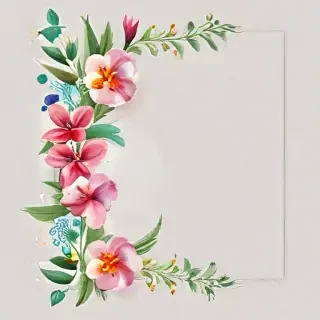 png border flower