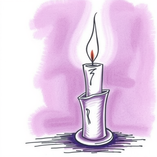 candle drawing
