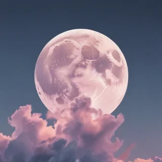 pastel aesthetic moon wallpaper