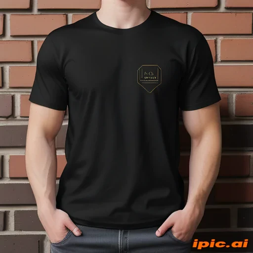 mockup tshirt black