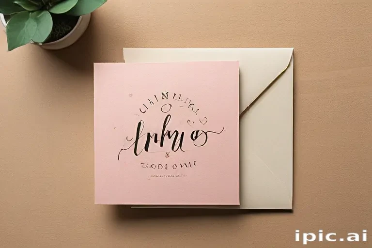 greeting card mockup