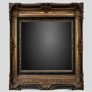black picture frame png