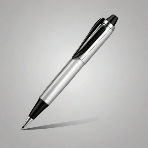 create a simple black pen illustration with a sleek design and a clear background