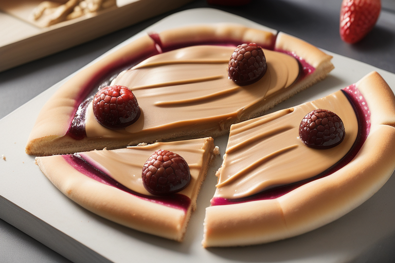 peanut butter and jelly pizza