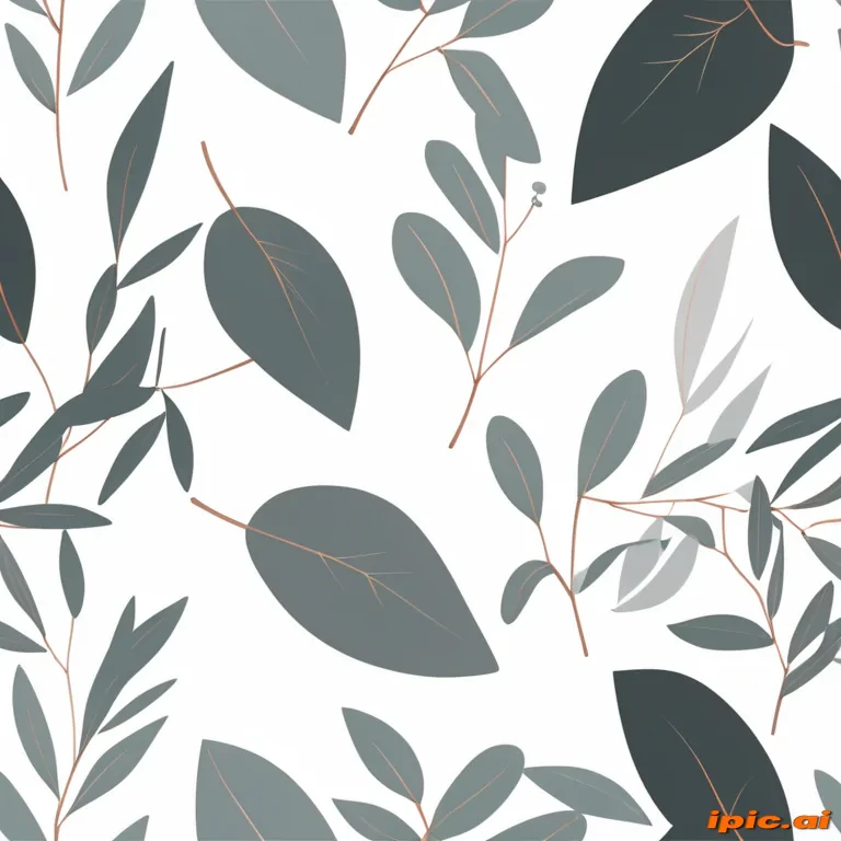 eucalyptus clipart black and white