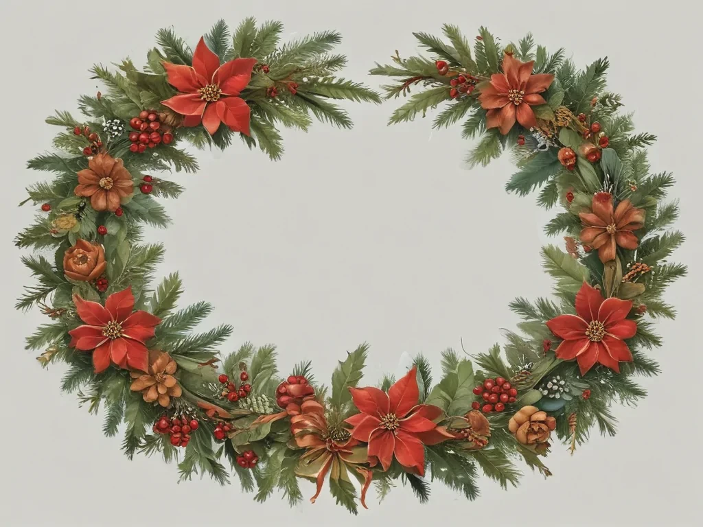 christmas wreath clip art