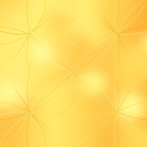Create a seamless pattern design with interwoven golden lines on a soft golden background, aperture f/8, shutter speed 1/125s, ISO 100, top-down view, digital illustration style, high-resolution.
